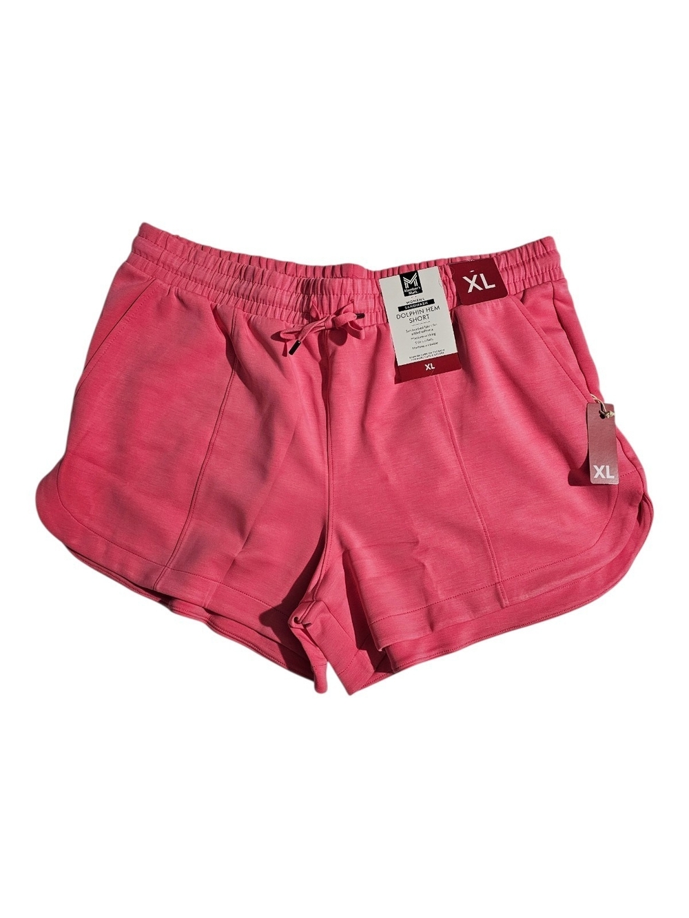 Member's Mark Women's Terry Drawstring Athletic Shorts - Rose Pink